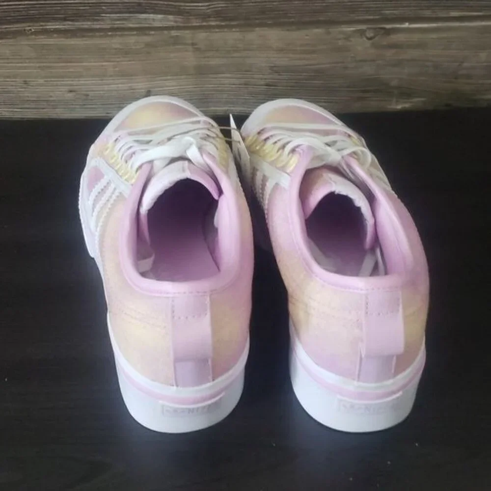 New Adidas Nizza Womens Platform Shoes Size 7 Tie Dye Summer Festival Streetwear